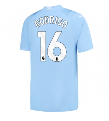 Manchester City Rodri Hernandez #16 Replica Home Stadium Shirt 2023-24 Short Sleeve